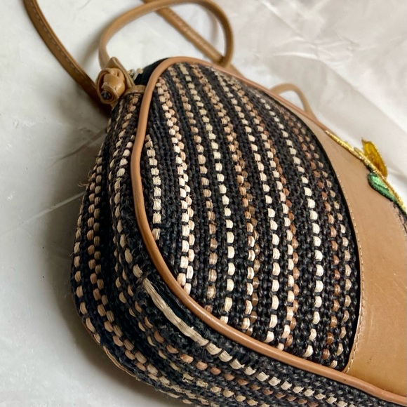 Authentic, Rare, Fendi, Small Tweed Crossbody Bag 8in x 6.5in x 2in - Picture 8 of 13